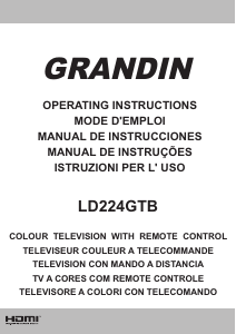 Manual de uso Grandin LD224GTB Televisor de LCD
