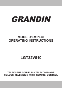 Manual Grandin LGT32V510 LCD Television