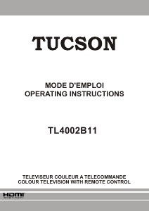 Manual Tucson TL4002B11 LCD Television
