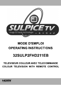 Handleiding Sulpice 32SULP2FHD211EB LCD televisie