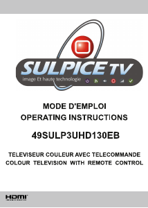 Manual Sulpice 49SULP3UHD130EB LCD Television