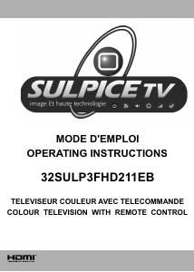 Bruksanvisning Sulpice 32SULP3FHD211EB LCD TV
