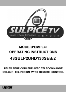 Bruksanvisning Sulpice 43SULP2UHD130SEB/2 LCD TV