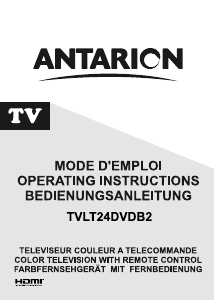 Mode d’emploi Antarion TVLT24DVDB2 Téléviseur LCD