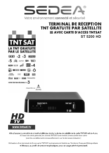 Mode d’emploi Sedea ST5200HD (TNT Sat) Récepteur numérique