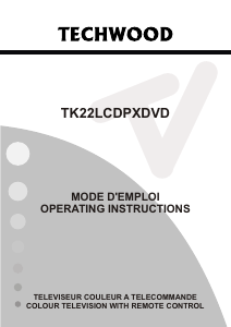 Handleiding Techwood TK22LCDPXDVD LCD televisie