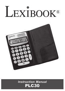 Manual Lexibook PLC30 Calculadora