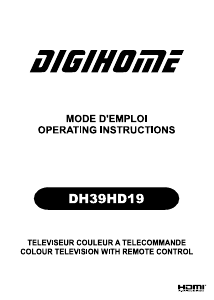 Handleiding Digihome DH39HD19 LCD televisie