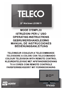 Manual Teleco TFV20D LCD Television