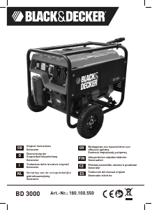 Käyttöohje Black and Decker BD 3000 Generaattori