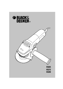 Bruksanvisning Black and Decker KG72 Vinkelslip