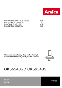 Manuál Amica OKS 9543 S Odsavač par