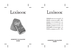 Mode d’emploi Lexibook SC200i Calculatrice