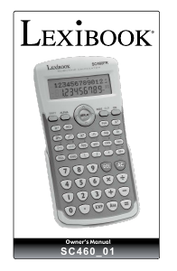 Manual Lexibook SC460 Calculadora