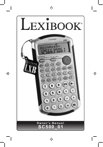Mode d’emploi Lexibook SC500 Calculatrice