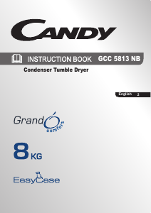 Handleiding Candy GCC 5813NB-80 Wasdroger