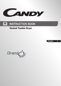 Handleiding Candy GCV 590NC-80 Wasdroger