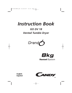Manual Candy GO DV 18-12S Dryer