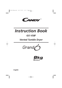 Manual Candy GOV 58F-80 Dryer