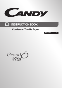 Mode d’emploi Candy GVC D813B-47 Sèche-linge