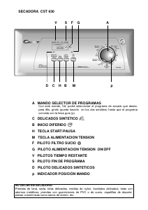 Manual de uso Candy CST 630-37S Secadora