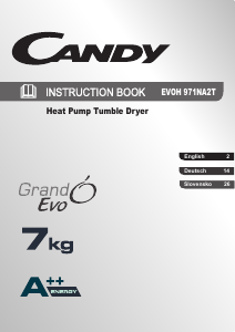 Handleiding Candy EVOH 971NA2T-S Wasdroger