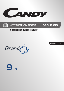 Handleiding Candy GCC 590NB-80 Wasdroger