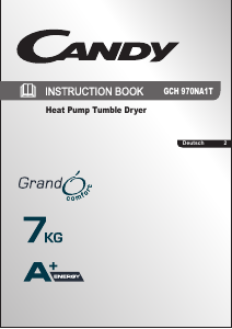 Bedienungsanleitung Candy GCH 970NA1T-84 Trockner