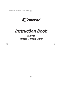 Manual Candy CDV 660-SY Dryer
