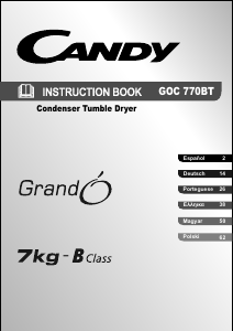 Εγχειρίδιο Candy GOC 770BT-S Στεγνωτήριο