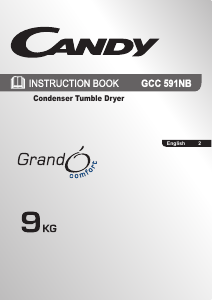 Handleiding Candy GCC 591NB-80 Wasdroger
