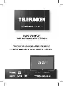 Bruksanvisning Telefunken TF3236HX880LU LCD TV