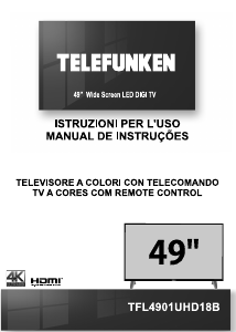 Manual Telefunken TFL4901UHD18B Televisor LED
