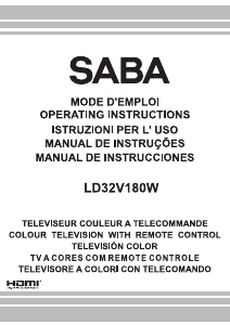 Manual SABA LD32V180W Televisor LCD