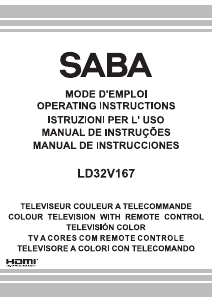 Manual de uso SABA LD32V167 Televisor de LCD