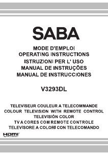 Manual SABA V3293DL Televisor LCD