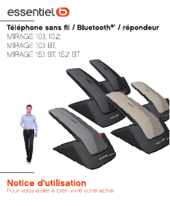 Mode d’emploi Essentiel B Mirage 10.2 Téléphone sans fil