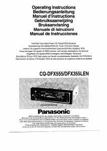 Bruksanvisning Panasonic CQ-DFX555LEN Bilradio