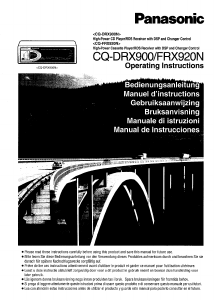 Bruksanvisning Panasonic CQ-DRX900 Bilradio