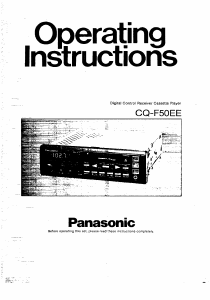 Bruksanvisning Panasonic CQ-F50EE Bilradio