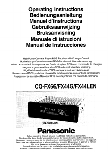 Bruksanvisning Panasonic CQ-FX66LEN Bilradio