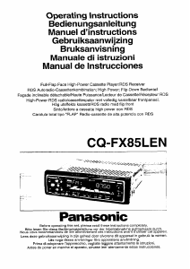 Bruksanvisning Panasonic CQ-FX85LEN Bilradio