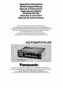 Handleiding Panasonic CQ-FX95LEN Autoradio