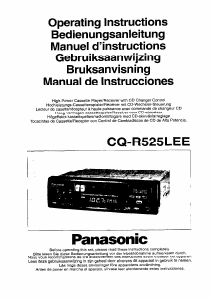 Bruksanvisning Panasonic CQ-R525LEE Bilradio
