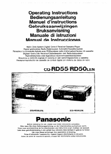 Bruksanvisning Panasonic CQ-RD50LEN Bilradio
