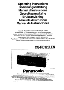 Manual Panasonic CQ-RD325LEN Car Radio
