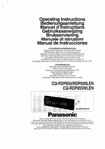 Mode d’emploi Panasonic CQ-RDP855LEN Autoradio