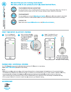 Handleiding JLab Studio Wireless Koptelefoon