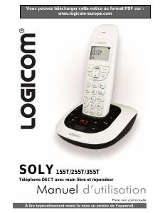 Mode d’emploi Logicom Soly 155T Téléphone sans fil
