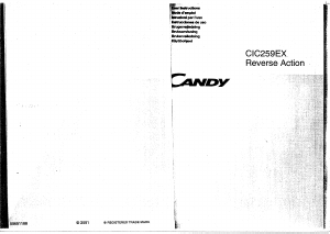 Manuale Candy CIC 259 EX Asciugatrice